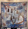 Suhang Silk Scarf 110 Silk Double Crepe Large Square Scarf Sun Protection Breathable Mulberry Silk Shawl Scarf Versatile