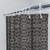 Modern Bath Shower Curtain With Black White Geometric Pattern Decorative Fabric Waterproof Rainproof Shower Panels Home Supplies