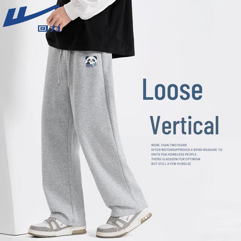Warrior Men s Panda Print Loose Straight-Leg Sweatpants XL