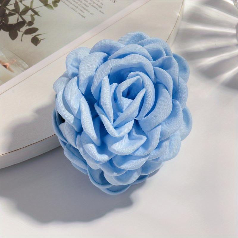 1Pcs Princess Style Multi Color Rose Hair Clip Elegant Temperament Fabric Shark Clip Flower Clip Hair Accessory Sweet Hair Clip