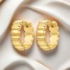 Orstarry S925 Silver 18k Gold Modern Square Hoop Earrings For Women Trendy Jewelry Anniversary Gifts