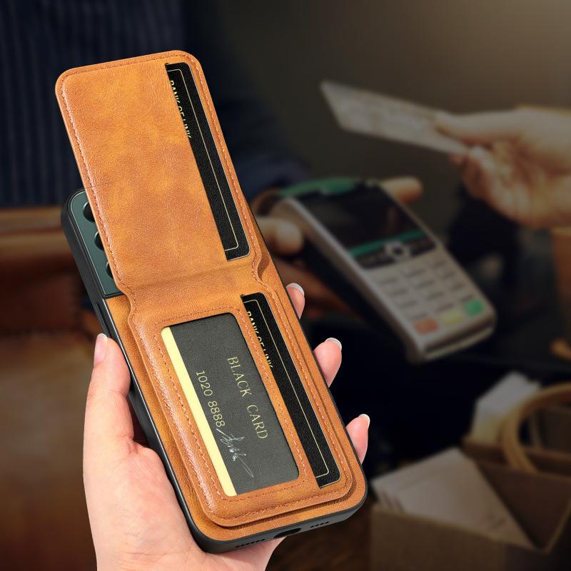 Suitable for Samsung Galaxy S22  Mobile Phone Case 21FE Cow Pattern Leather Magnetic Card Case New S20 Ultra