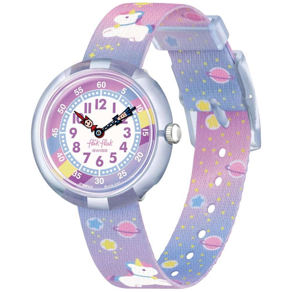 Flick Flack Kids Watch Cuddly Unicorn FBNP213 Adjustable Strap Colorful Design