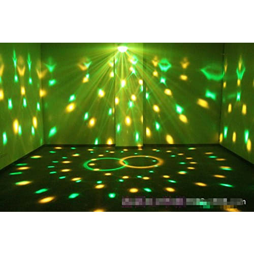 RGB LED Crystal Disco Magic Ball with Remote Control, DMX Effect, Multicolor
