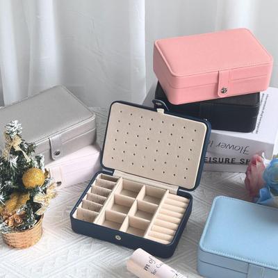 Caja de Almacenamiento de Joyas Portátil Impermeable de Doble Capa