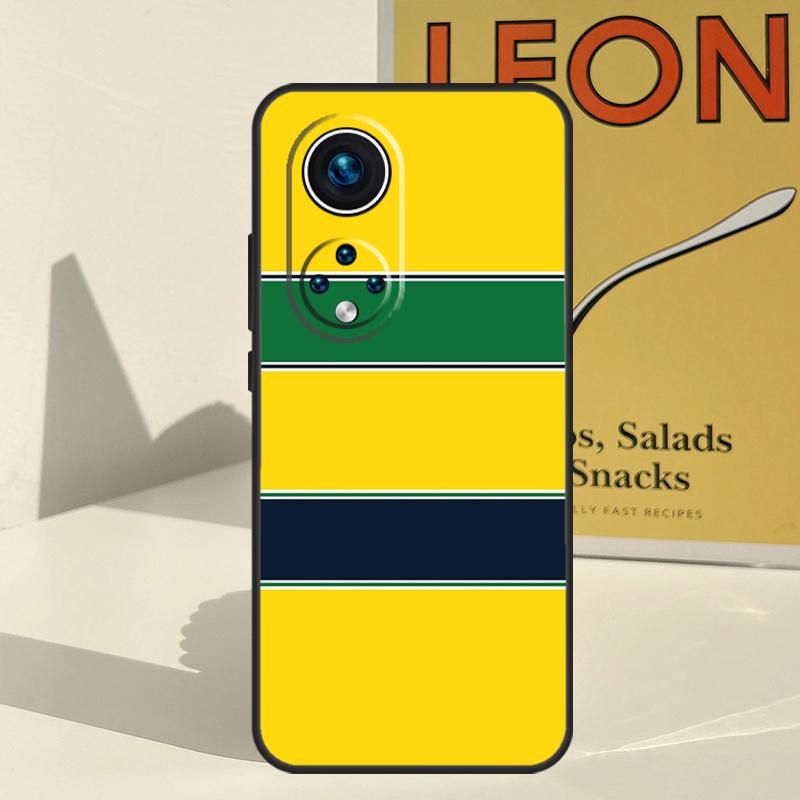 Ayrton Senna F1 Case For Huawei P30 P20 P60 P40 Lite Nova 9 5T P Smart Honor Magic 5 Pro 50 70 X8 X9a Cover