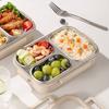 Stainless Steel Bentos Box with Plastic Lid Multi Compartment Design Leak Proof Lunch Container For Work Travel