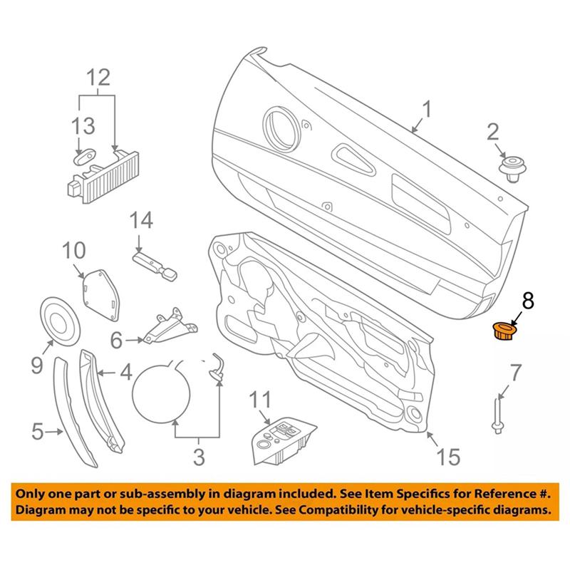 2X For BMW Z4 E85 E86 03-08 Door Lock Pin Post Grommet Guide Trim Bezel 51417042868