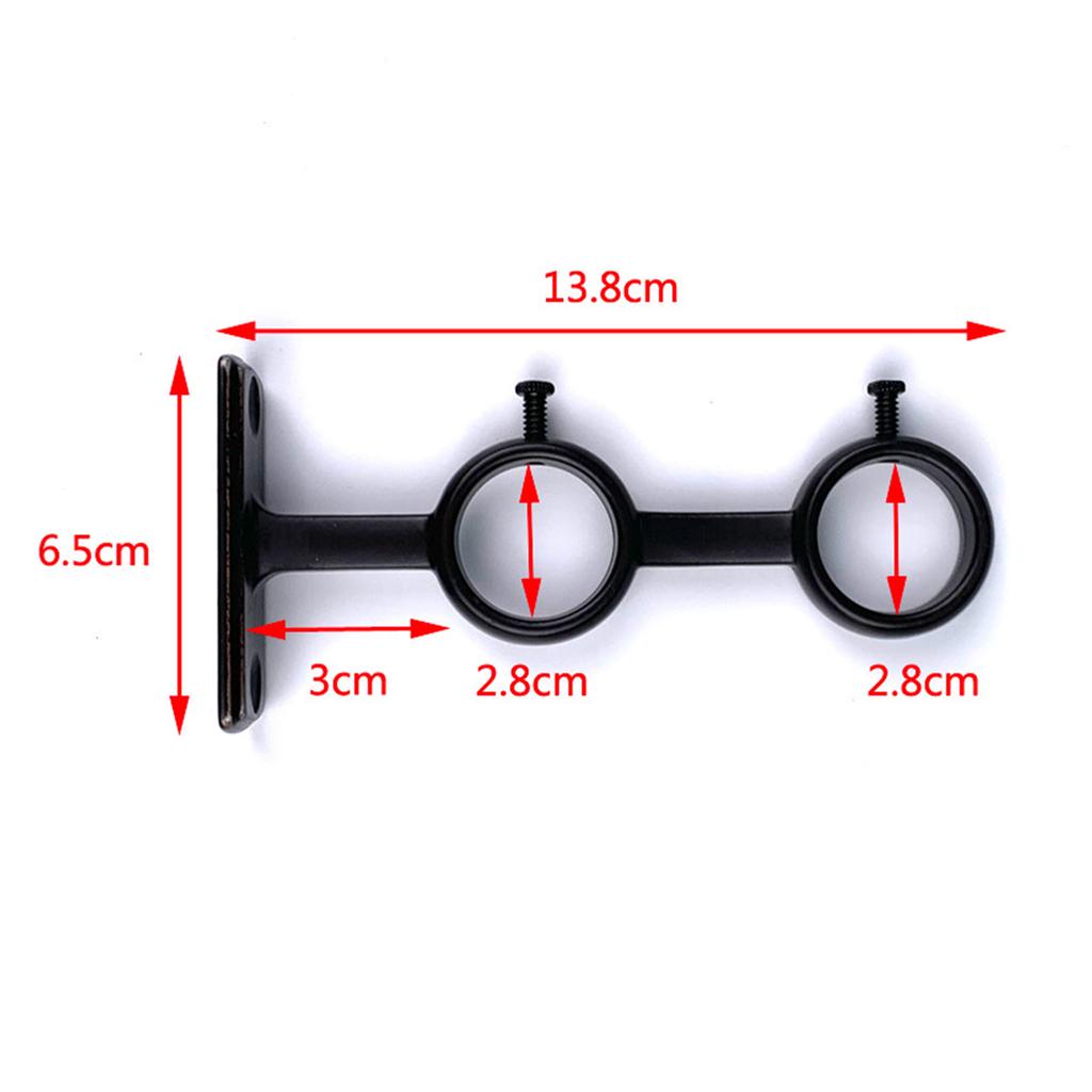 Supporti per Bastoni per Tende da Parete Robusti Resistenti alla Ruggine per Bastoni per Tende del Soggiorno Camera da Letto