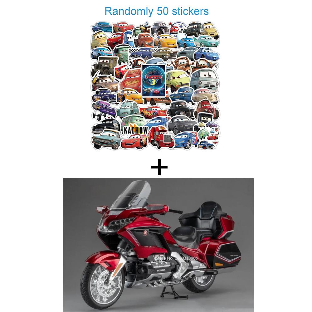 1:11 Honda Gold Wing GL800 2025 Motorcycles Models Cars Toys Rubber Tires with Light Music Miniature Model Toddler Kids Gifts