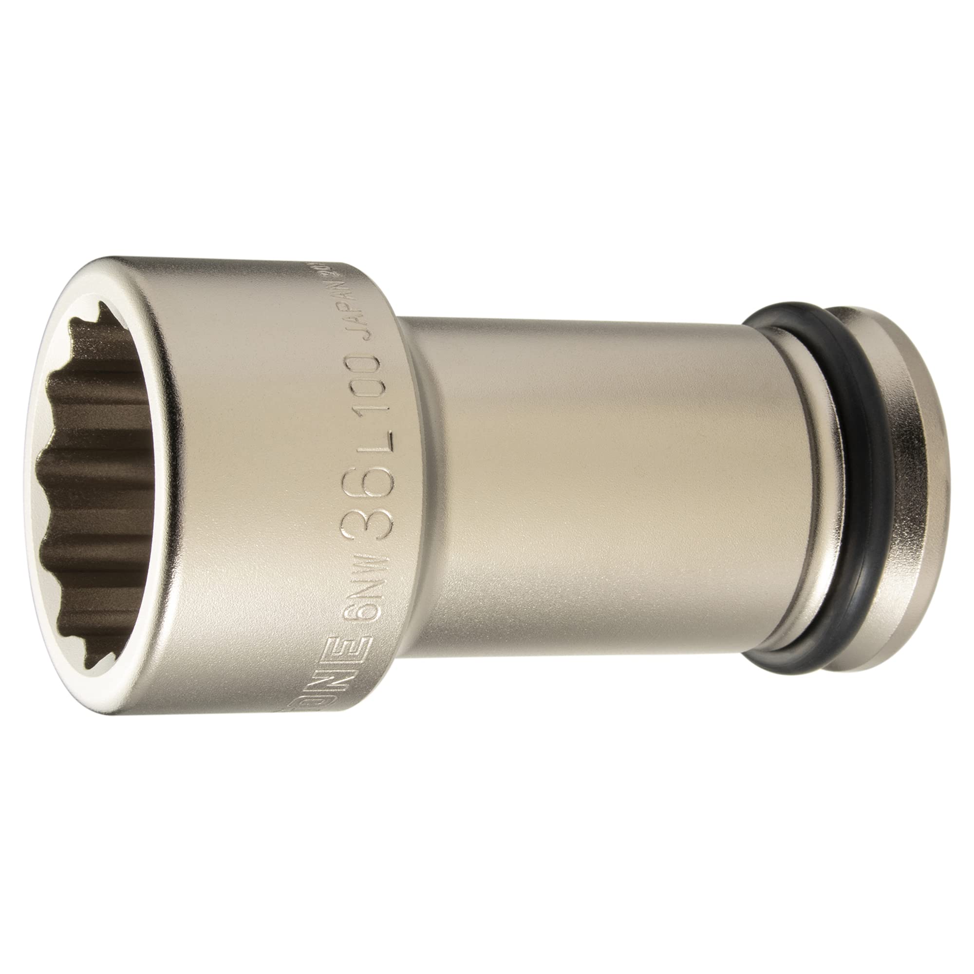 

TONE Long Impact Socket 36mm Width 6NW-36L100 (12-Point), 19.0mm (3/4 ) Drive,