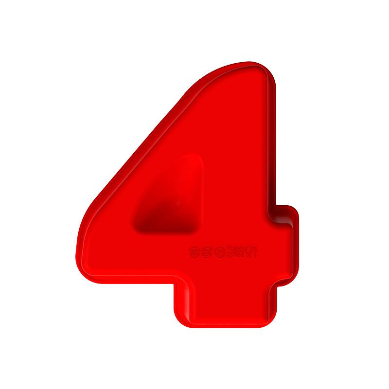 Chocolate Cake Silicone Mold Set, 0-9 Number Mousse & Pudding Baking Molds