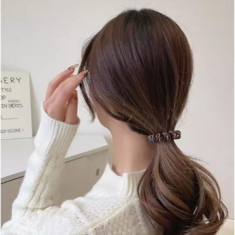 7 Pieces of Phone Line Hair Loop, Simple Headband, Hair Tie, Rubber Band, Hair Tie, No Harm To Hair, Headwear for Women