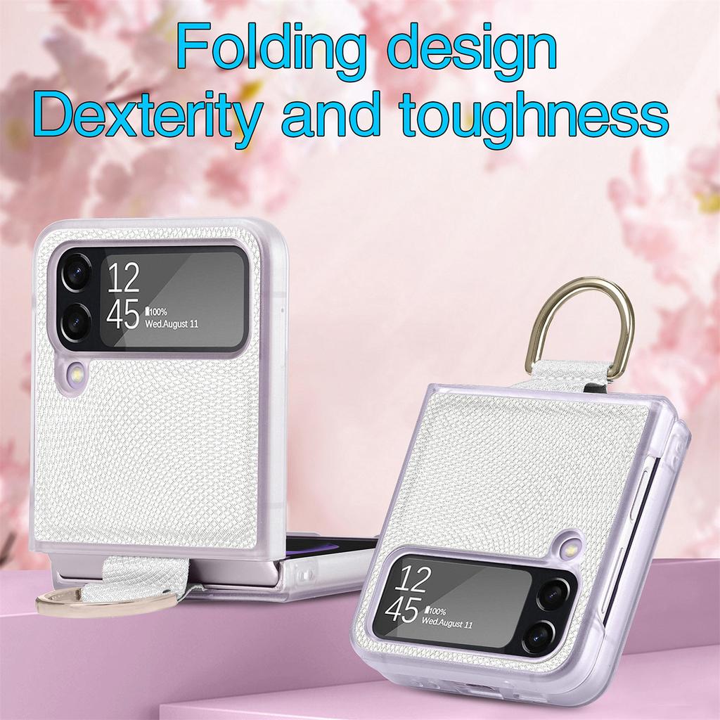 Matte Feeling Plain Folding Protection Case pro Samsung Galaxy Z Flip4 5g Flip 4 Flip3 Flip 3 Zflip4 Brašna na telefon bez otisků prstů