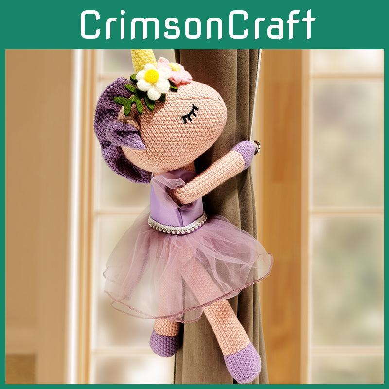 Flowers Unicorn Headwear Plush Curtain Straps For Bedroom Window Toys Decor