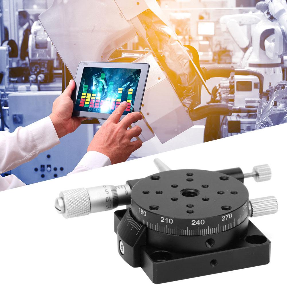 RSP40L R Axis Trimming Station Manually Adjustable Slide Platform 40mm for Micrometer
