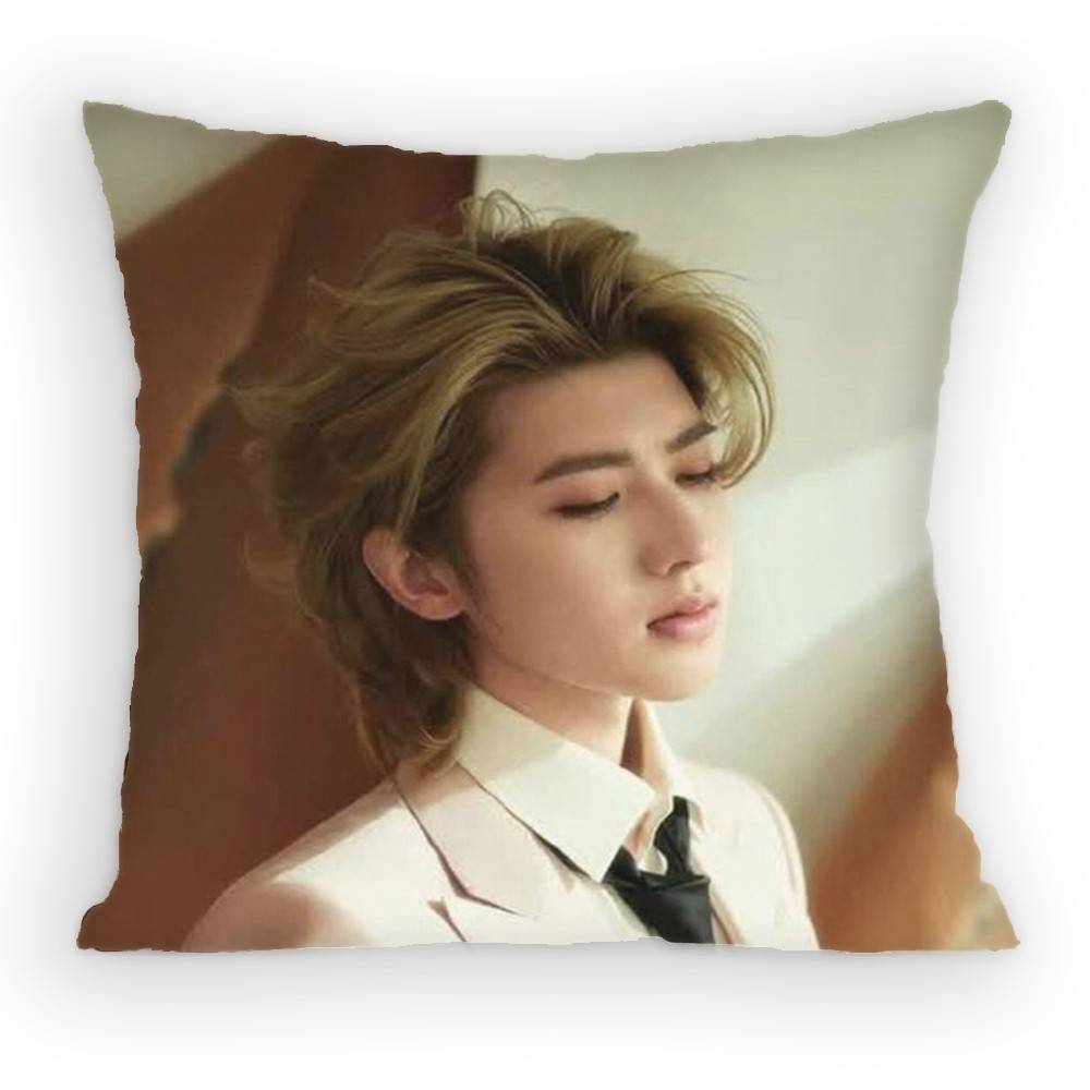KUN Cai Deadman Pillow Case Sofa Living Room for Bedroom Car Headboard Backrest Cushion Square Cushion Nap Time