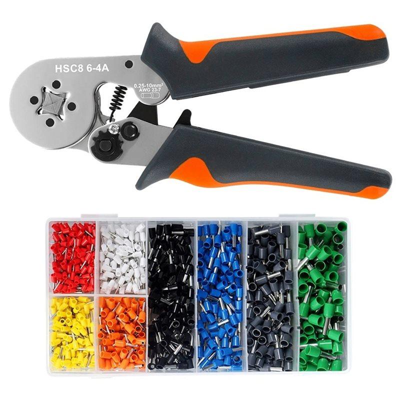 B97A-Ferrule Crimping Tool HSC8 6-4A Electrical Crimper Crimping Plier For Wire End Crimp Tube Terminal Circuit Repair