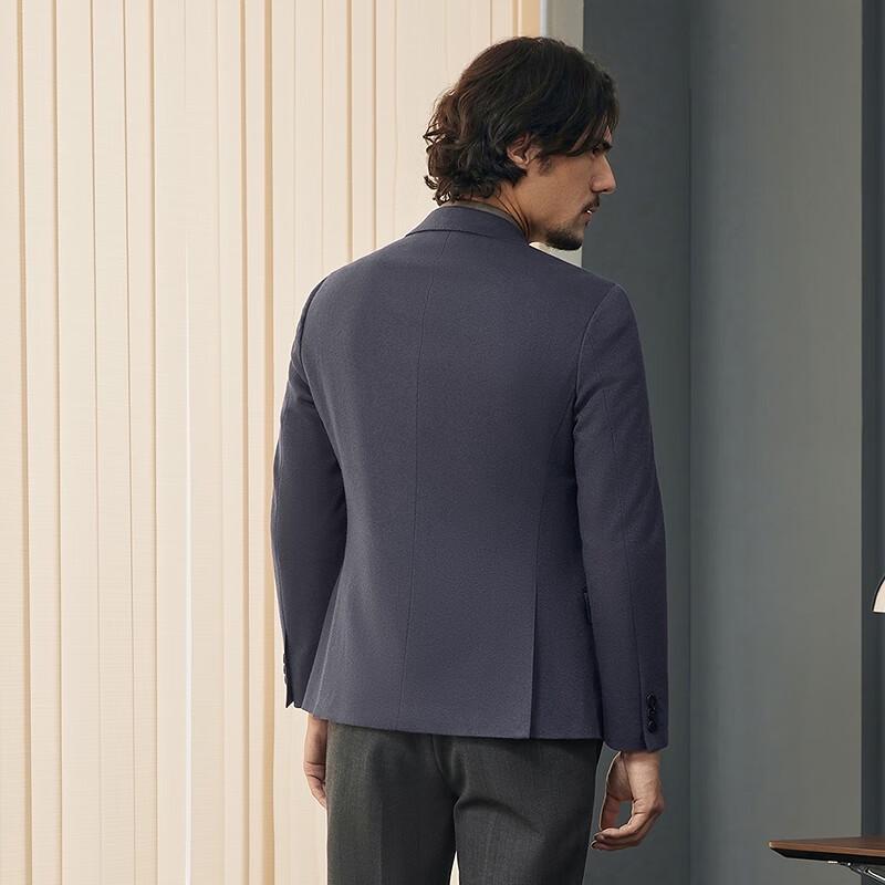 Мужской вязаный жакет с жаккардовым узором из смесовой шерсти B48