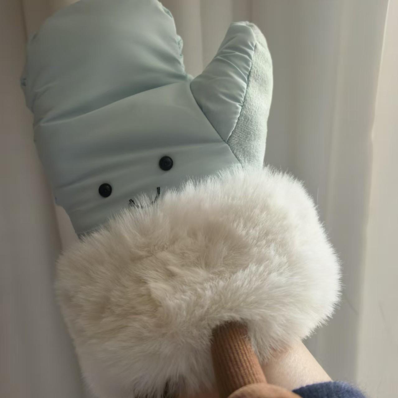 

JC Plush Wearable Doll Christmas Ski Gloves - Fun Blue Single Piece 9cm світло-синій колір