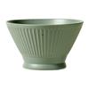 Household Ceramic Bowl Creative High-Footed Salad Bowl Japanese Vertical Pattern Hat Bowl Solid Color Vegetable Bowl Big Rice Bowl Noodle Bowl