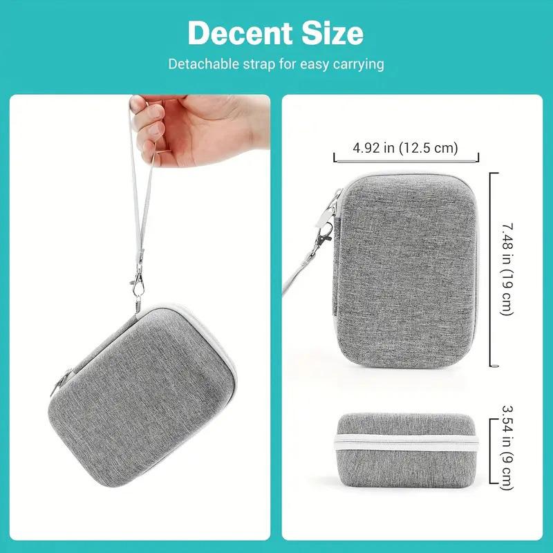 Portable Nebulizer Case Waterproof Respirator Case Medicine Bag Respirator Pouch Portable Carrying Case Medicine Pouch