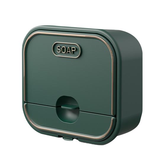 Seifenständer, modisch, dekorativ, kreative Seifenkiste zur Wandmontage, mit Deckel, Abtropfgestell für Zuhause