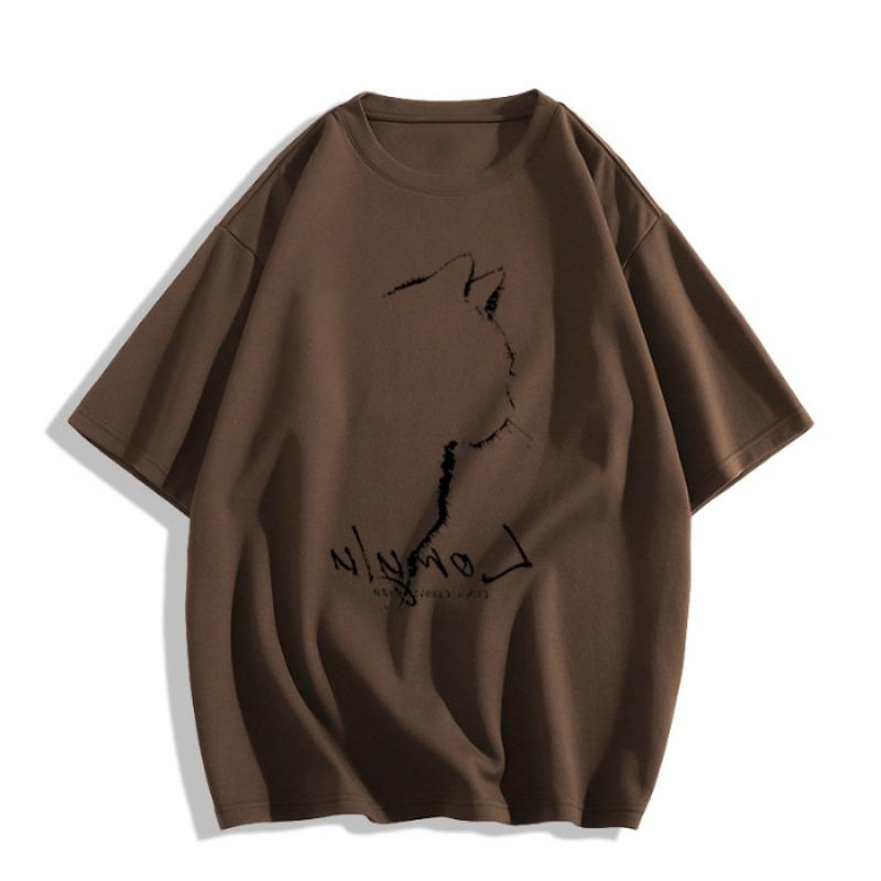 

Женская футболка летняя свободная повседневная с открытыми плечами простая верхняя часть 3XL темный кофе