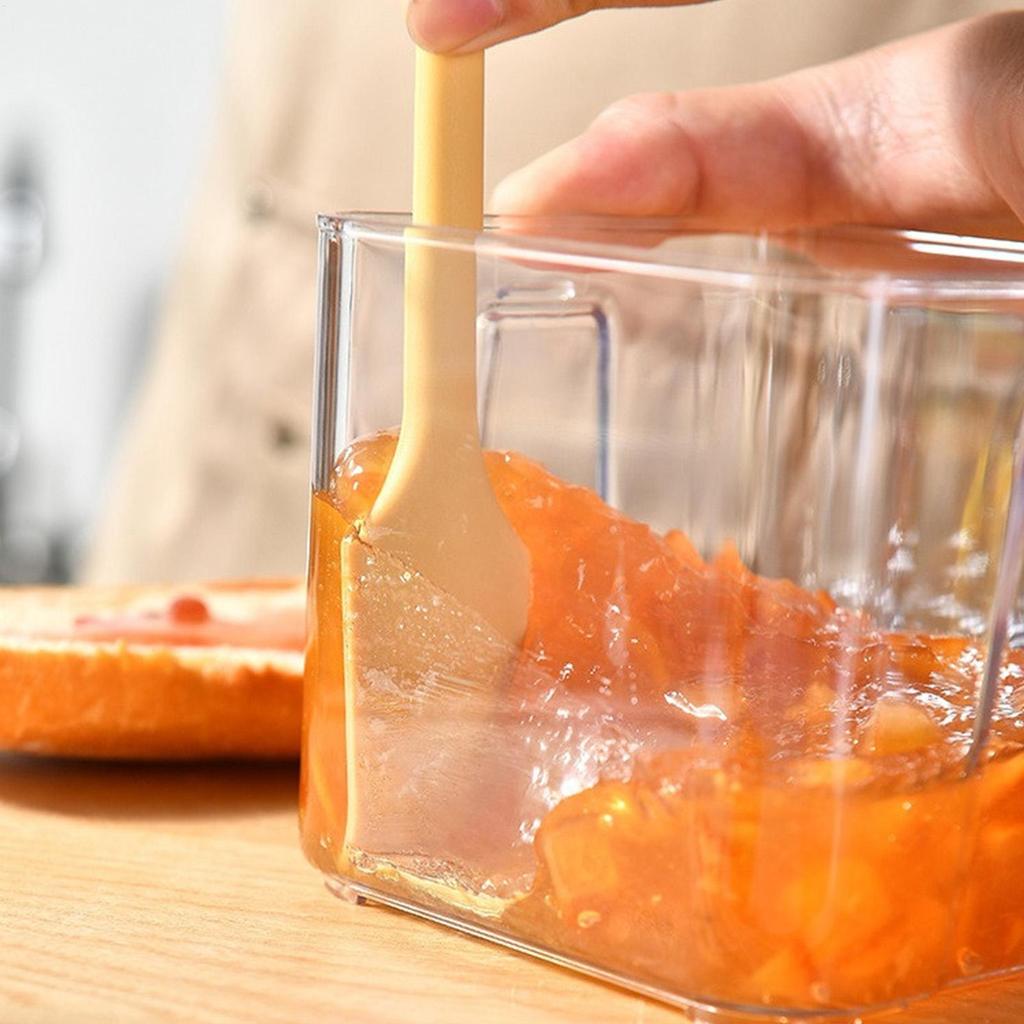 Doppelköpfiger Silikonspatel Schaber Allzweck-Küchenwerkzeug für Gläser Kuchen Butter Antihaft Flexibles Back- & Kochgerät
