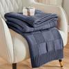 Thick Bohemian Knitted Blanket Multi Use for Camping Baby Sofa Air Conditioning Soft Warm Machine Washable