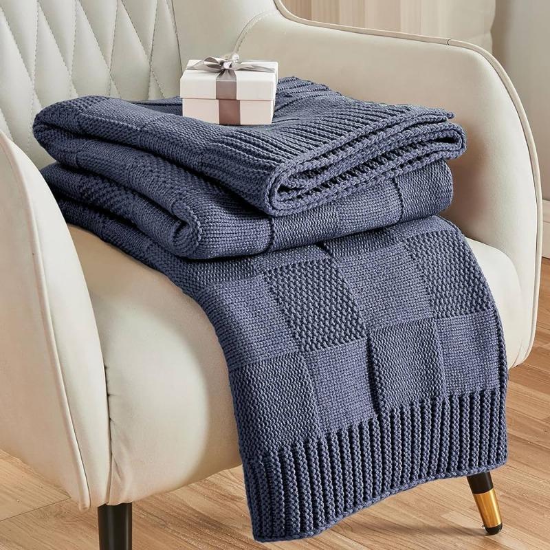 Thick Bohemian Knitted Blanket Multi Use for Camping Baby Sofa Air Conditioning Soft Warm Machine Washable