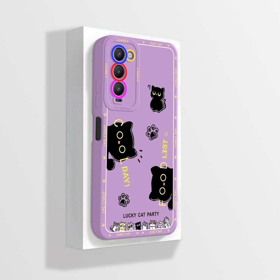 For Tecno Camon 18 18P Case CH6 CH7 Soft Silicone Phone Cover for Camon 18 Camon18 P Camon18P Cases Straight Edge Bumper Fundas