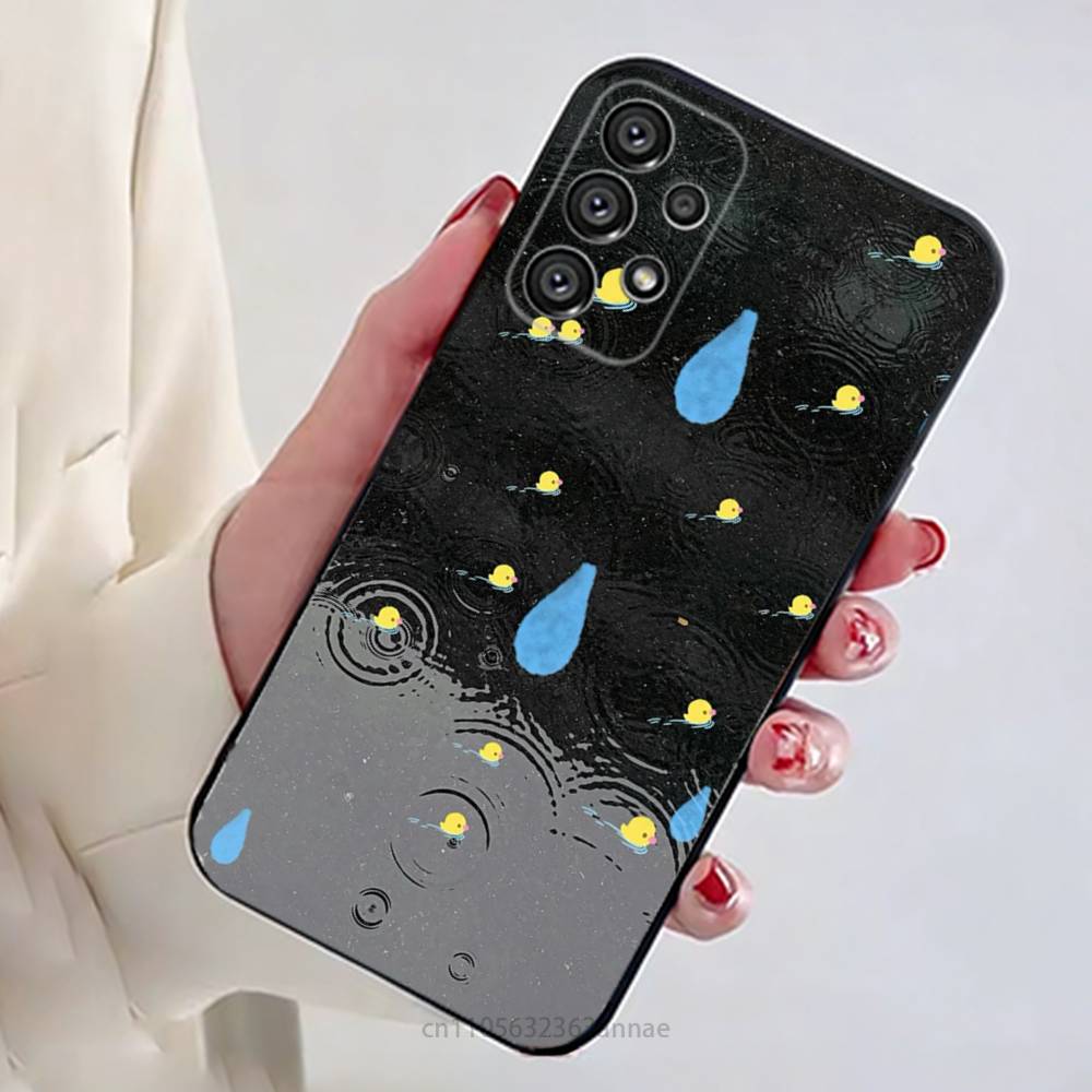 Gelbe Enten Handyhülle für Samsung Galaxy A73,23,53,33,14,24,13,72,22,52,32,54,A34 Weiche Hülle