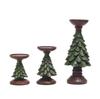 Christmas Tree Candle Holder Ornament Christmas Home Living Room Desktop Christmas Decoration Resin Candle Holder