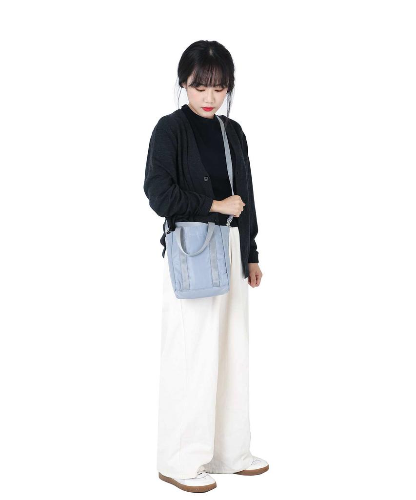 C Wear By The Genius Nylon Tote Bag Mini Light Grey