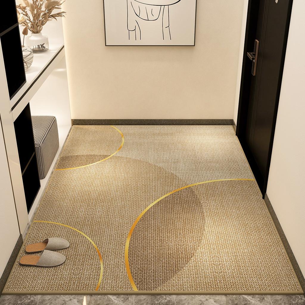 High Density Short Pile Door Mat Dust Proof Carpet Geometric Large Rugs for Bedroom Chair Floor Decoration