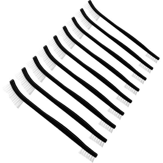 9 Pcs Double-Ended Cleaning Brushes Nylon Small Detailing Crevice Brush Mini Stiff Bristles Brushes All Purpose Cleaning Brush for Detailed Clean
