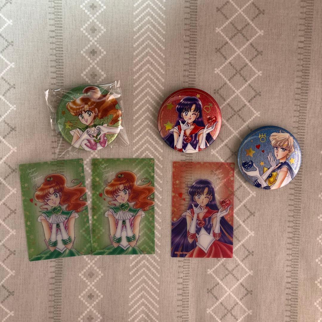 Used Pretty Guardian Sailor Moon Clear Card Can Badge Family Mart