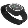 Ultrazvukový náramek proti komárům s ukazatelem času, náramek proti komárům pro venkovní použití(Černá )