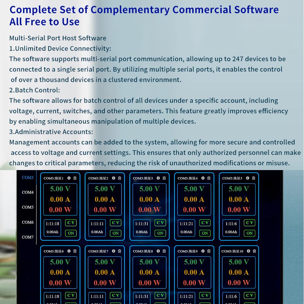 Regulator digital de tensiune pentru curent continuu Modul de alimentare Unghi de vizualizare complet VA Display LCD color