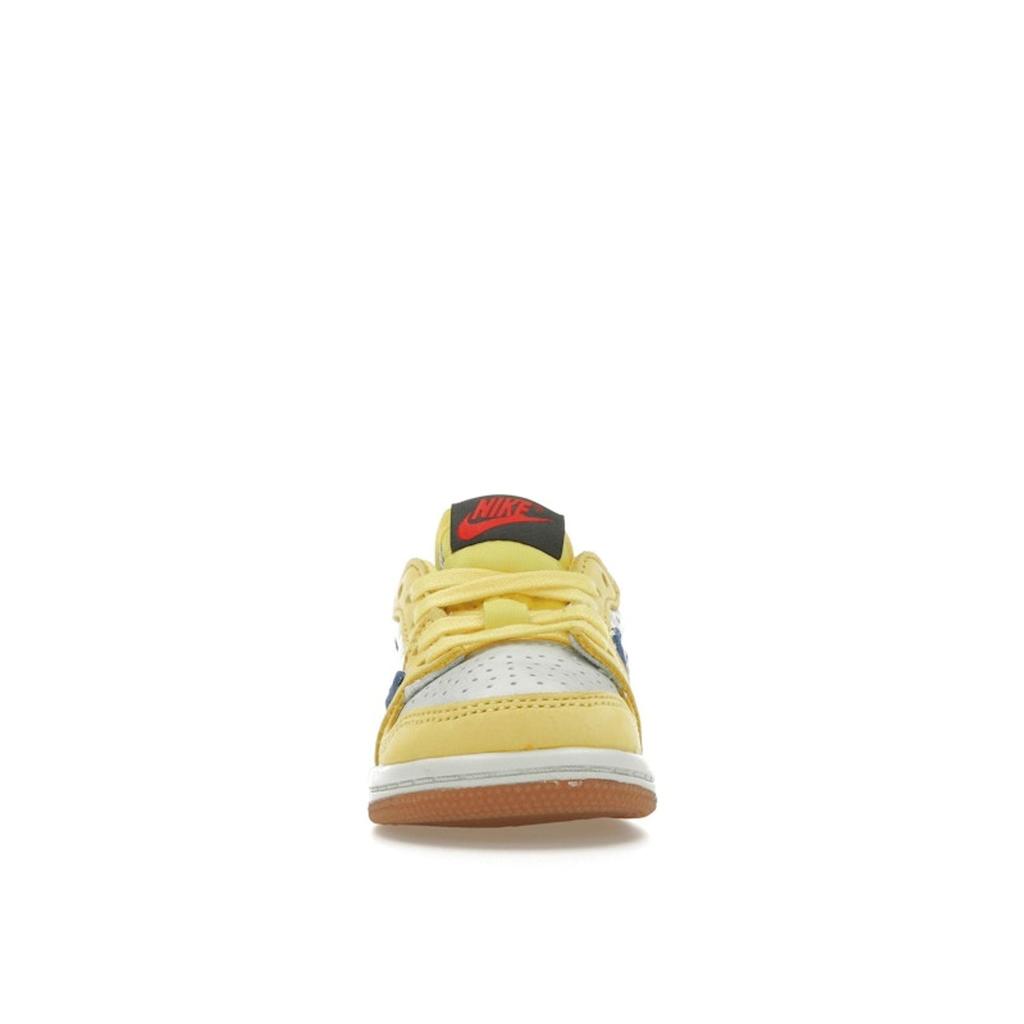 Travis Scott X Air Jordan 1 Retro Low OG SP TD Canary Baby Sneakers Yellow Racer-Blue Light-Silver DZ5908-700