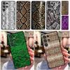 Snake Skin Phone Case For Samsung Galaxy S25 S24 Ultra S9 S10 S20 S22 S21 Plus S23 FE Back Cover Shell