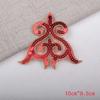 Diy Clothes Accessories Designer Sequined Patch Triangle Pattern Sequin Embroidery Iron-on Applique Sticker Ethnic Costume Patch