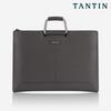 Tantin Taylor Men'S Leather Briefcase T11003 Grey / Large