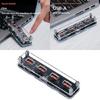 Small 4 Port USB Charging Dock with Sturdy Acrylic Base Smooth USB Power Base Acrylic Texture for Phones and Tablets
