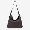 Autumn and winter suede woven bag 2025 new niche design simple commuter versatile shoulder bag large capacity handbag