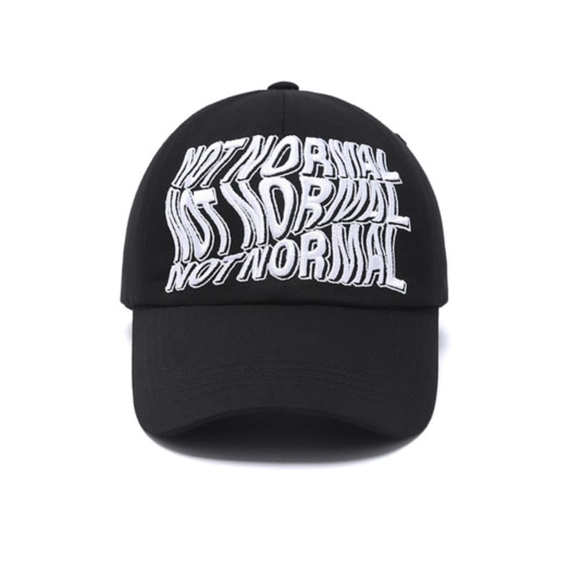 ODDBALLS CLUB Not Normal Wave Ball Cap Black