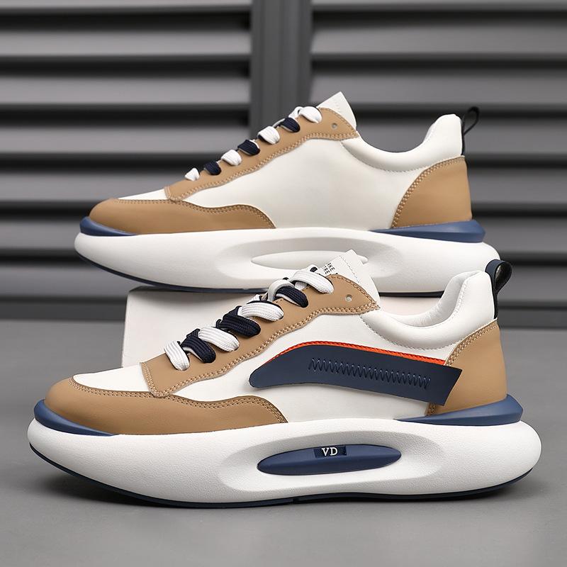 

Мужская обувь очень большого размера весна и осень 2025 новая сетчатая спортивная обувь модная повседневная обувь толстая подошва внутренняя высота увеличение обувь для папы 44