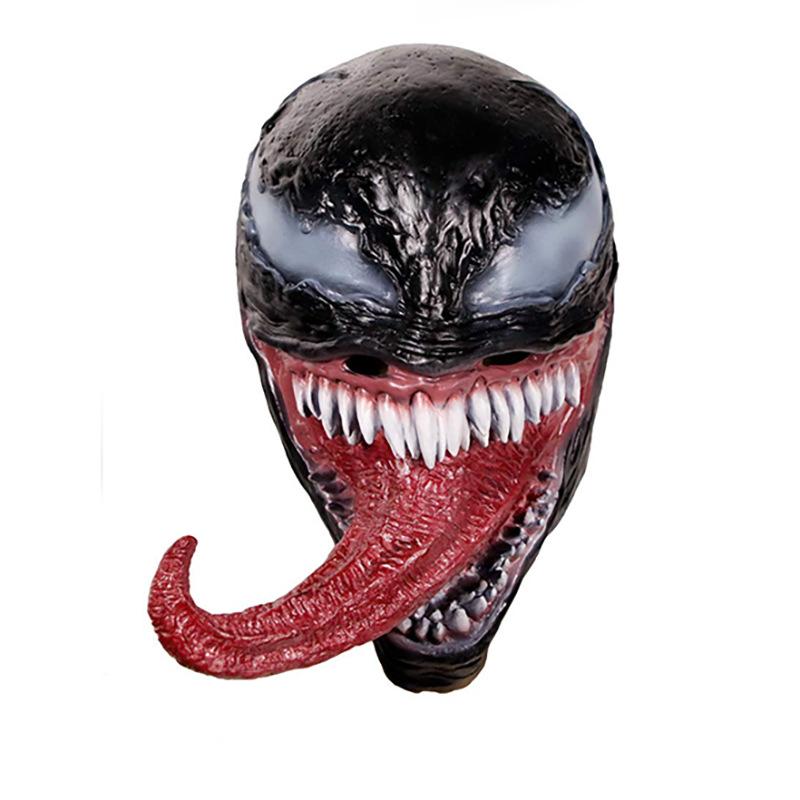 Venom Spider-Man Avengers Mask Latex Headgear Horror Props Halloween Party Cosplay Decoration Headpiece