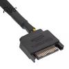 SATA 15Pin to 2 Way 3Pin 4Pin Computer Fan Power Adapter Extension Cable Wire